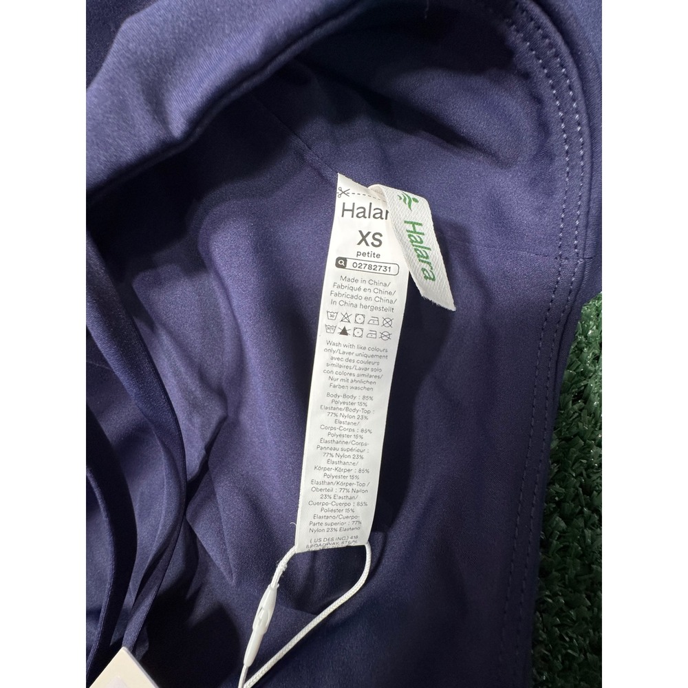 Halara Breezeful Jumpsuit‎ Petite XS Navy V Neck Wide Leg Athleisure - Picture 4 of 5